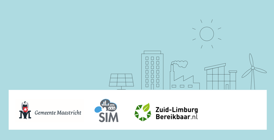 footer met logo's van Gemeente Maastricht, SIM en Zuid-Limburg Bereikbaar