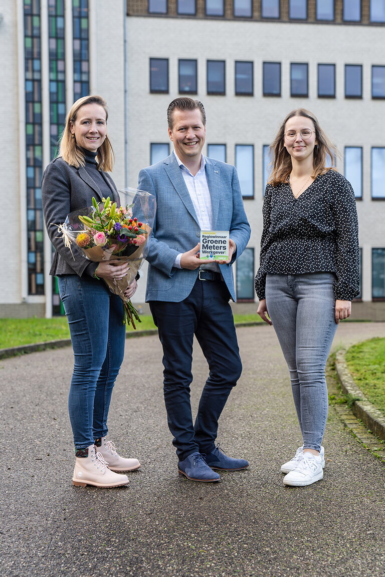 Rechtbank Limburg winnaar De Groene Meters Werkgever award - Veronique, Jeroen en Liza